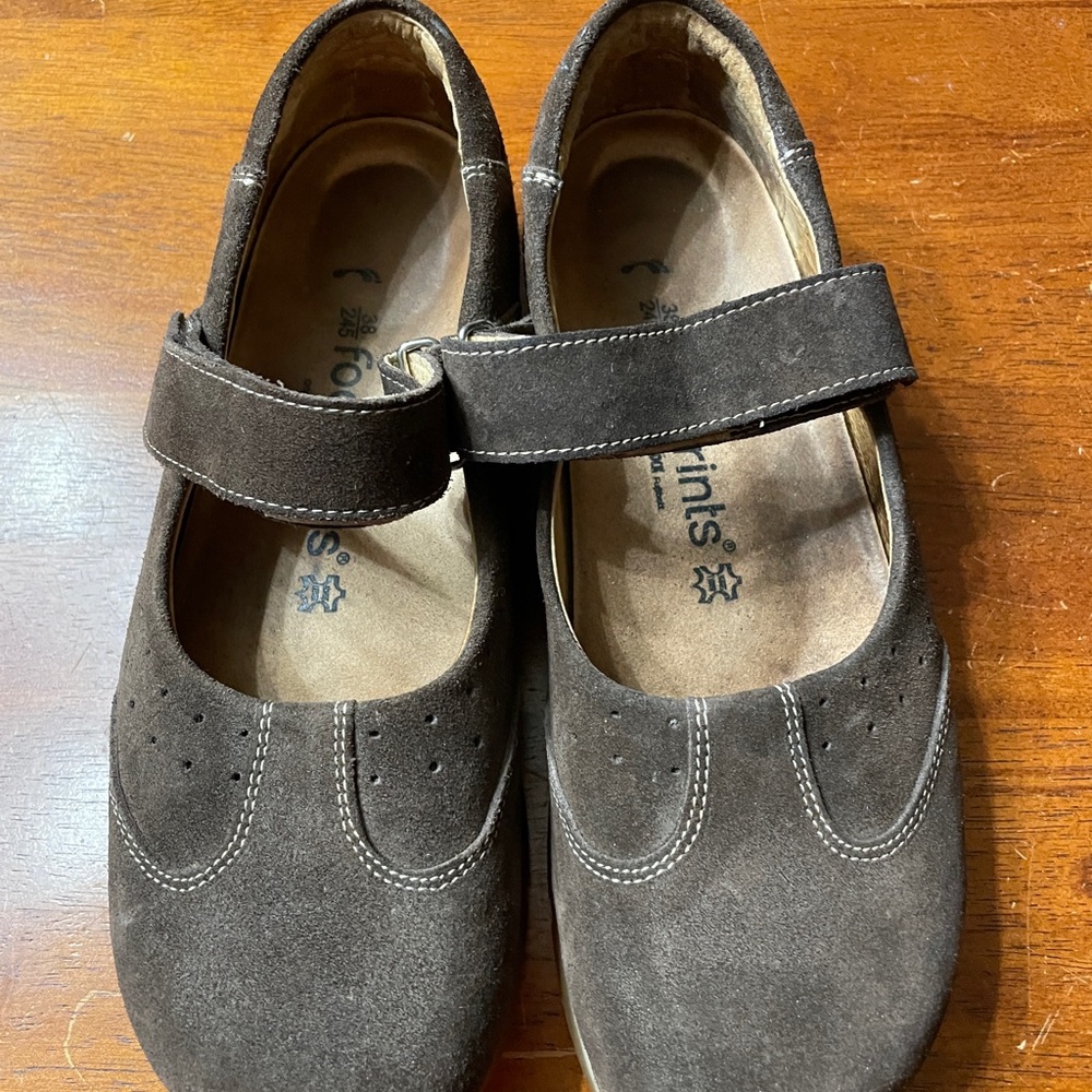Birkenstock Narrow Brown Suede Mary Janes
